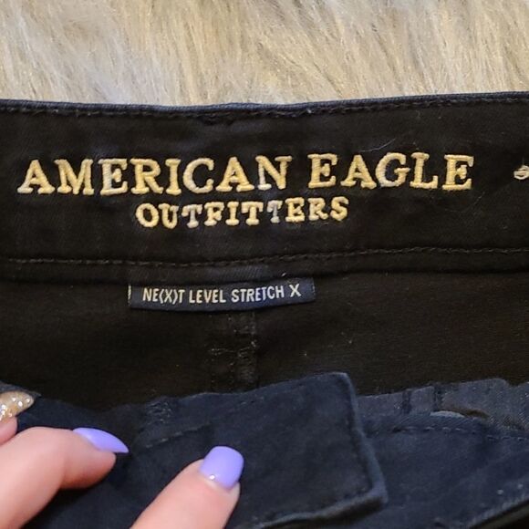 American eagle black hi rise shortie size 2‎ - Picture 2 of 6